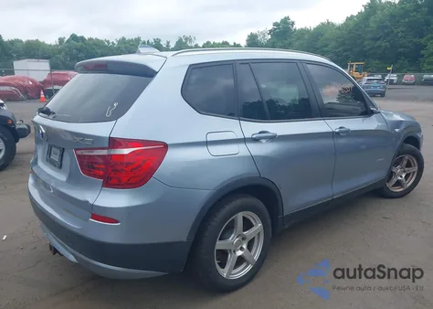 2012 BMW X3 xDrive28I из США, поврежденный, VIN 5UXWX5C57CL717765